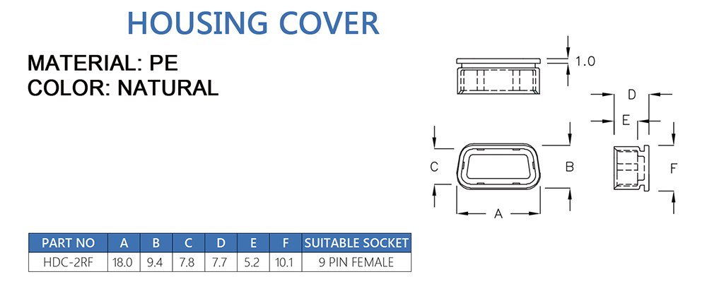 Plug cap HDC-2RF